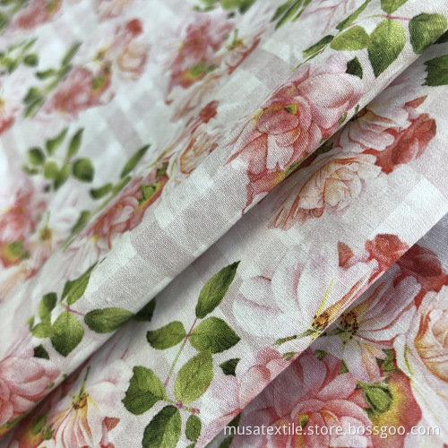 Organic Woven 100% Cotton Rugs Poplin Fabric